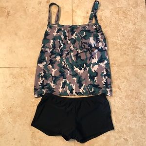 2 piece camo bathing suit